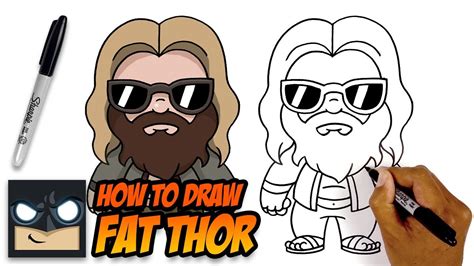 How to Draw Fat Thor - The Avengers - Step-by-Step