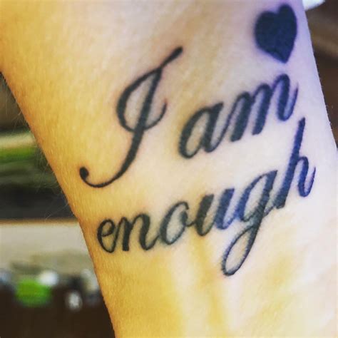 101 Amazing I Am Enough Tattoo Designs You Need To See! | Outsons | Men ...