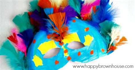 Paper Plate Carnival Masks | Happy Brown House