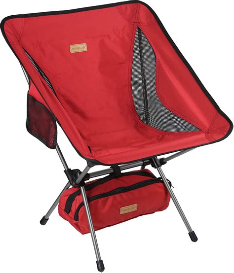 DecorX Portable Camping Chair - Compact Ultralight Folding Backpacking Chairs, Small Collapsible ...