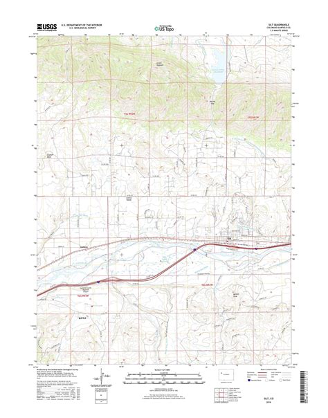 MyTopo Silt, Colorado USGS Quad Topo Map