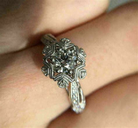 Antique Filigree Ring Vintage Edwardian Milgrain Ring | Etsy