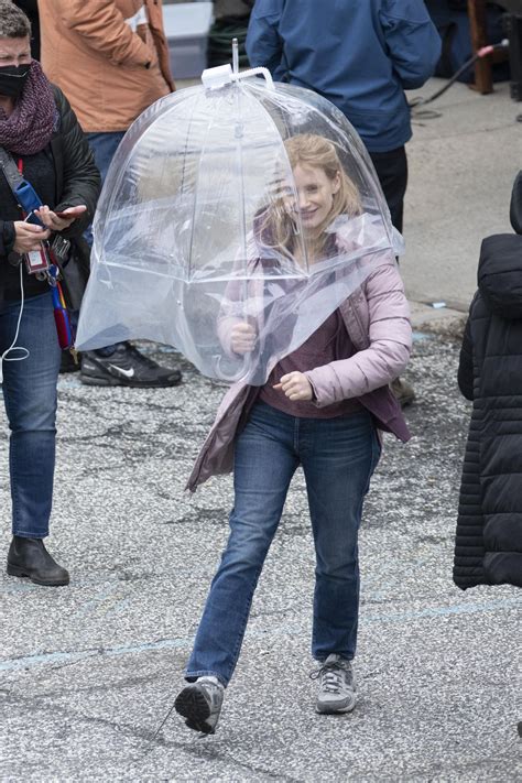 JESSICA CHASTAIN on the Set of The Good Nurse in New York 04/17/2021 ...