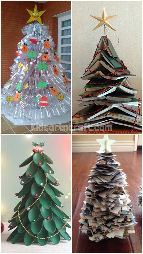 Recycled Christmas Tree Ideas - Kids Art & Craft