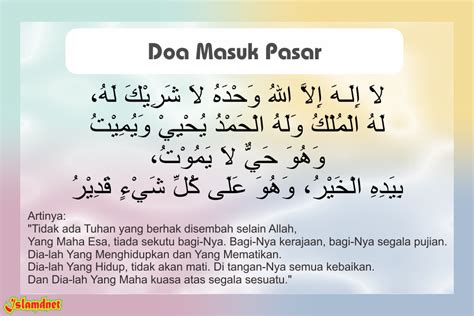 Doa Masuk Pasar Arab Latin dan Artinya | IslamDNet