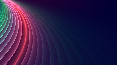 3840x2160 Abstract Colorful Curved Glowing 4k 4K ,HD 4k Wallpapers ...