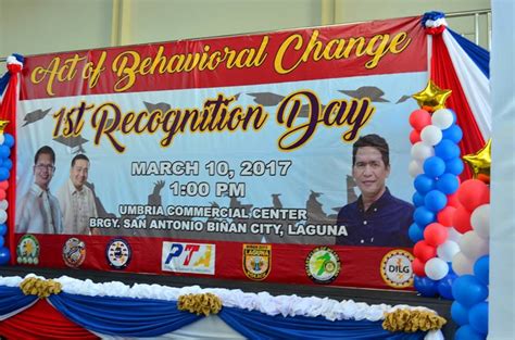 ACT OF BEHAVIORAL CHANGE - Biñan City Official Website