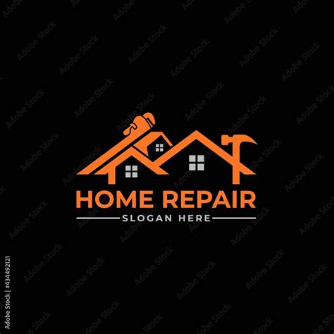 home repair, roofing, remodeling, handyman logo Stock Vector | Adobe Stock