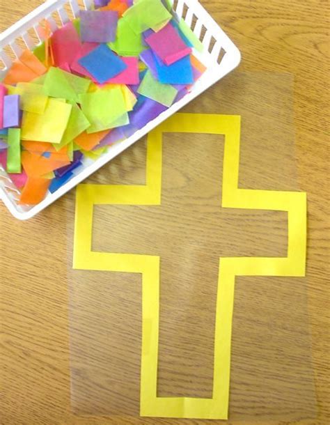 Lenten Crosses for Kinders | Sunday school crafts, Easter preschool, Easter crafts