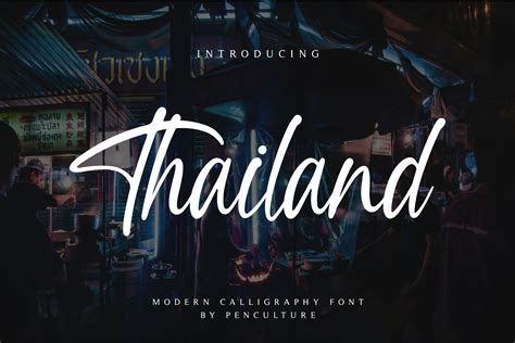 Thailand Script Font (412423) | Script Fonts | Font Bundles | Script fonts, Signature fonts ...