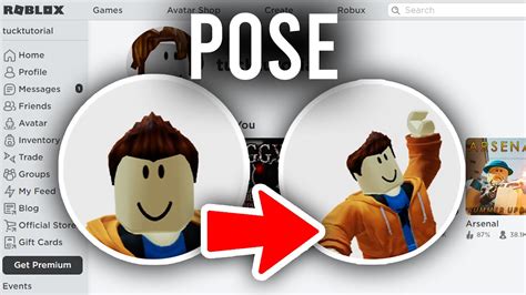 How To Pose In Roblox Profile Picture | Change Pose In Roblox Profile - YouTube