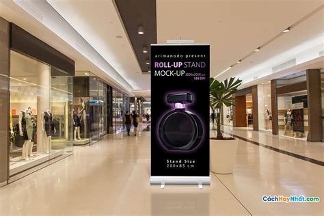 10 File PSD Standee Mockup - 10 Roll-up stand Mock-up