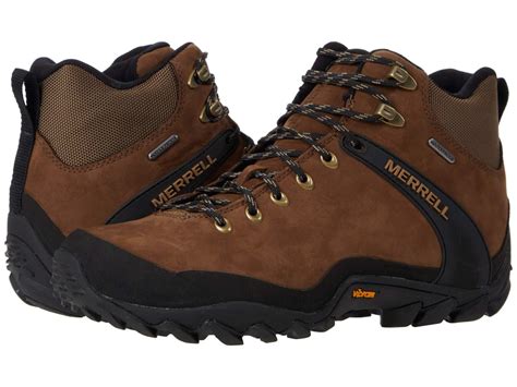 Merrell Chameleon 8 Leather Mid Waterproof in Brown for Men - Lyst