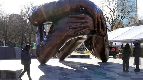 The statue of Martin Luther King in Boston is a mocking subject now ...