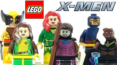 LEGO Marvel X-Men Collection + Custom Rogue & Gambit Minifigures