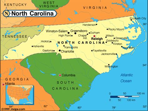 North Carolina Map