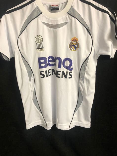 Real Madrid David Beckham ADIDAS BenQ Siemens Soccer Jersey (Size Small)