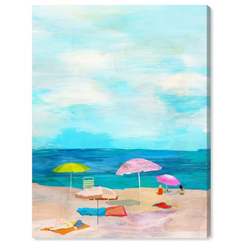 Runway Avenue Nautical and Coastal Wall Art Canvas Prints 'Beach Days ...