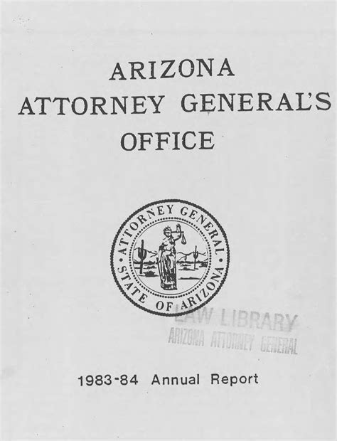 Annual Reports of the Arizona Attorney General's Office | Arizona ...