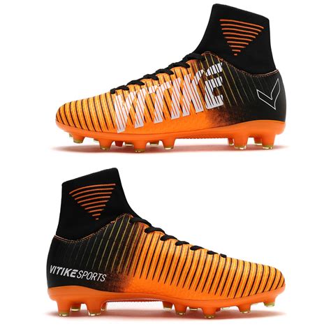 WETIKE Kids Soccer Cleats Boys Youth Cleats Football Boots High-top ...