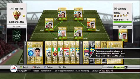 FIFA 12 Ultimate Team My Current Teams - YouTube