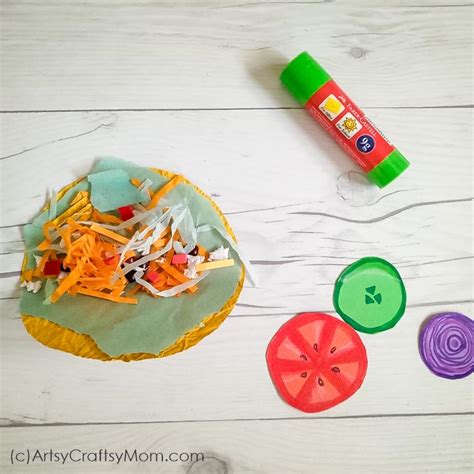 Pretend Play Food - Mexican Taco Paper Craft for Kids