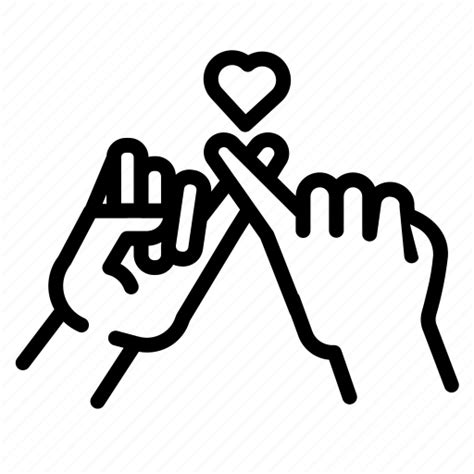 Commit, cross, finger, hand, love, promise, valentine icon