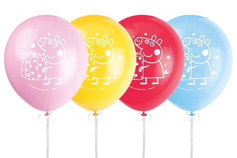 Peppa Pig 12" Latex Balloons, 8-pc – Party Planet