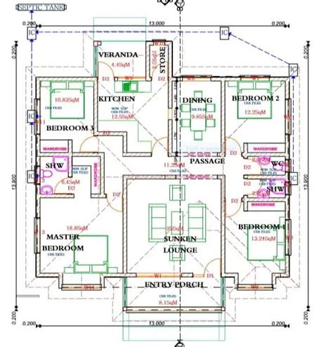 Floor plan with dimensions. Guide to Floor Plan Drawings