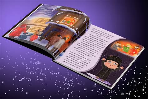 The book "The Boy at Christ's Christmas tree" on Behance