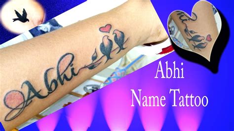 #Nametattoo#Abhi#Burdwan#RajuDas Name Tattoo Design Abhi Burdhaman ...