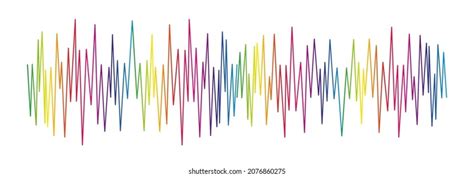 Rainbow Colors Sound Wave On White Stock Vector (Royalty Free ...