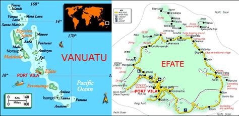 Vanuatu & Efate Island - Port Vila Vanuatu Map | Beautiful Places To Visit | Vanuatu, Island ...