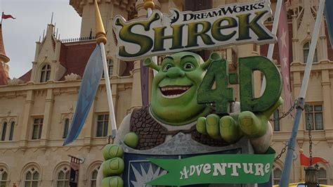 Shrek Far Far Away Land Universal Studios Singapore 2019 Puss in Boots Shrek 4D Donkey Live ...