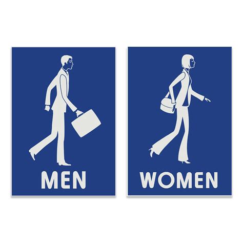 Creative Restroom and Bathroom Signs of Business Men and Women