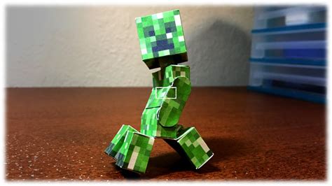 Papercraft How to make a Bendable Creeper (Minecraft Papercraft ...