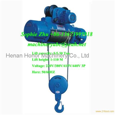 1-20 Ton, 3-110M Wire Rope Electric Hoist, Electric Wire Rope Hoist ...