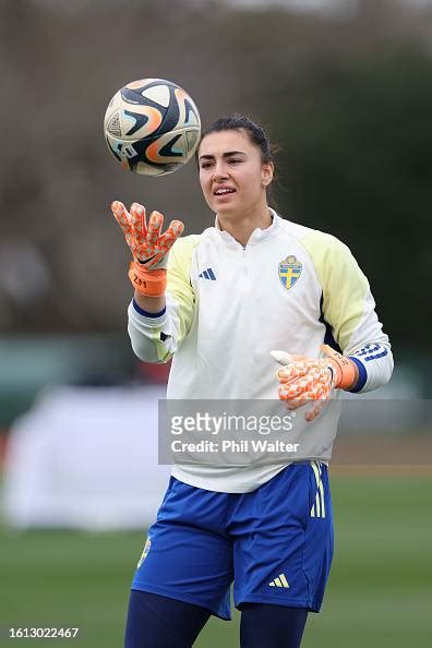 Zecira Musovic of Sweden during a Sweden training session during the ...