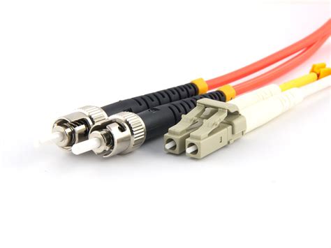 3m Multimode Duplex Fiber Optic Patch Cable 50125 - LC to ST | Computer ...