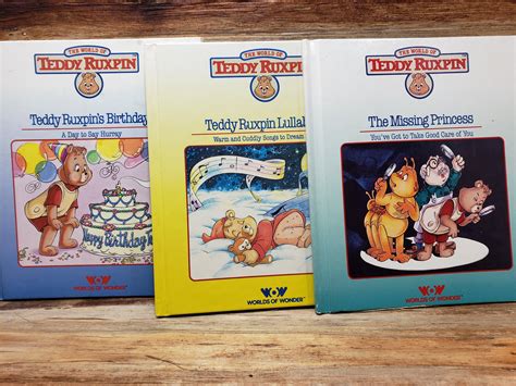 The World of Teddy Ruxpin Set of 3 Books 1985 Vintage Kids - Etsy