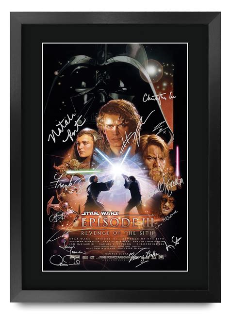 Buy HWC Trading A3 FR Star Wars Episode III Revenge of the Sith The Cast Hayden Christensen Ewan ...