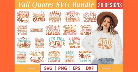 Fall Quotes SVG Bundle Bundle · Creative Fabrica