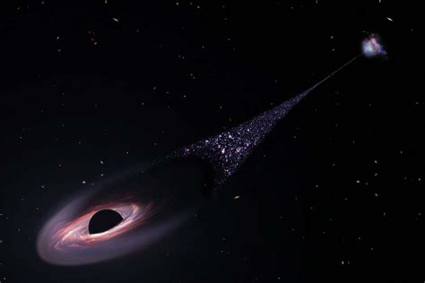 A supermassive black hole is hurtling away from its home galaxy | New Scientist