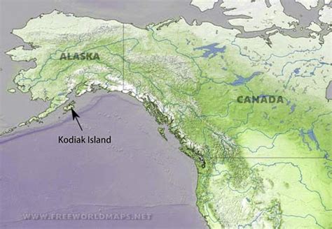 Kodiak Island maps