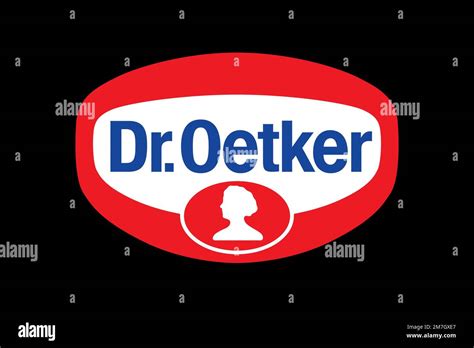 Dr. Oetker, Logo, Black background Stock Photo - Alamy