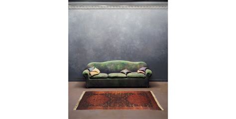 Charles Matton - A Green Sofa in a Blue Living Room, 1987