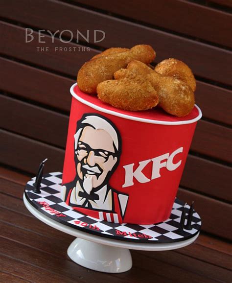 KFC Bucket - Decorated Cake by beyondthefrosting - CakesDecor