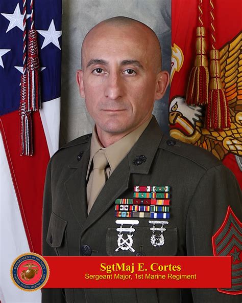 SgtMaj Erick Cortes > 1st Marine Division > Biography