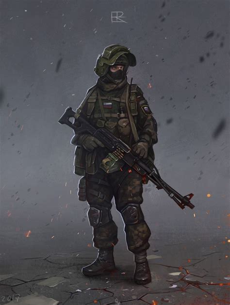 ArtStation - Soldier of the Russian army, Igor Rozovny | Military ...