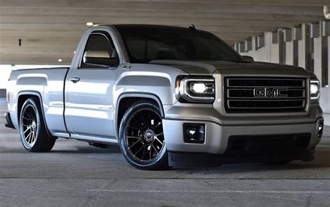 Pin by Miguel on Dropped Sierra’s | Gmc trucks, Silverado truck, Single ...